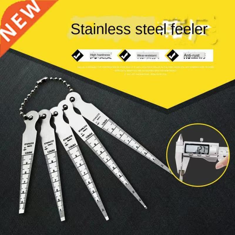 5pcs/set 1-10mm Stainless steel Taper Gauge Aperture Scale W