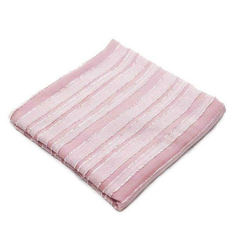 Striped Texture Chiffon Fabric Pink Draping Cut Flower
