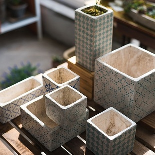 Rack Cement Flower Pot Stand Outdoor Large Printing