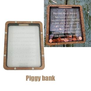 Creative Coin Money Saving Box Chic Wooden Paradise Bank