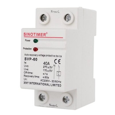 230V AC 40A Din Rail Automatic Recovery Reconnect Over Under