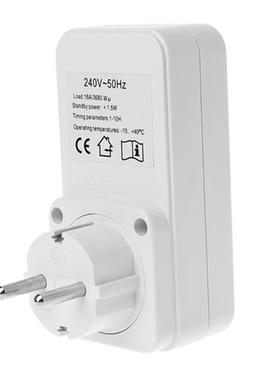 EU Plug Electricity Power Metering Socket 10Hr Timer Socket