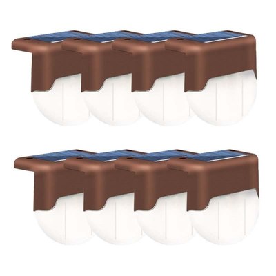 Step Stair Deck Lights Balcony Fence Solar Light 1-6pcs LED