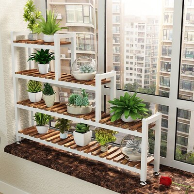Balcony flower shelf indoor floating window flower frame wro