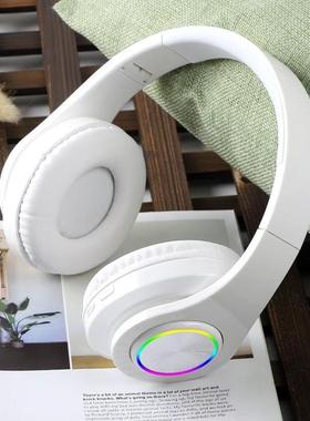 Wireless Bluetooth Headphones B39 Colored LED Lights Gaming