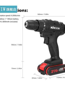 21V Electric Drill Household Multifuctional Electric Drill M