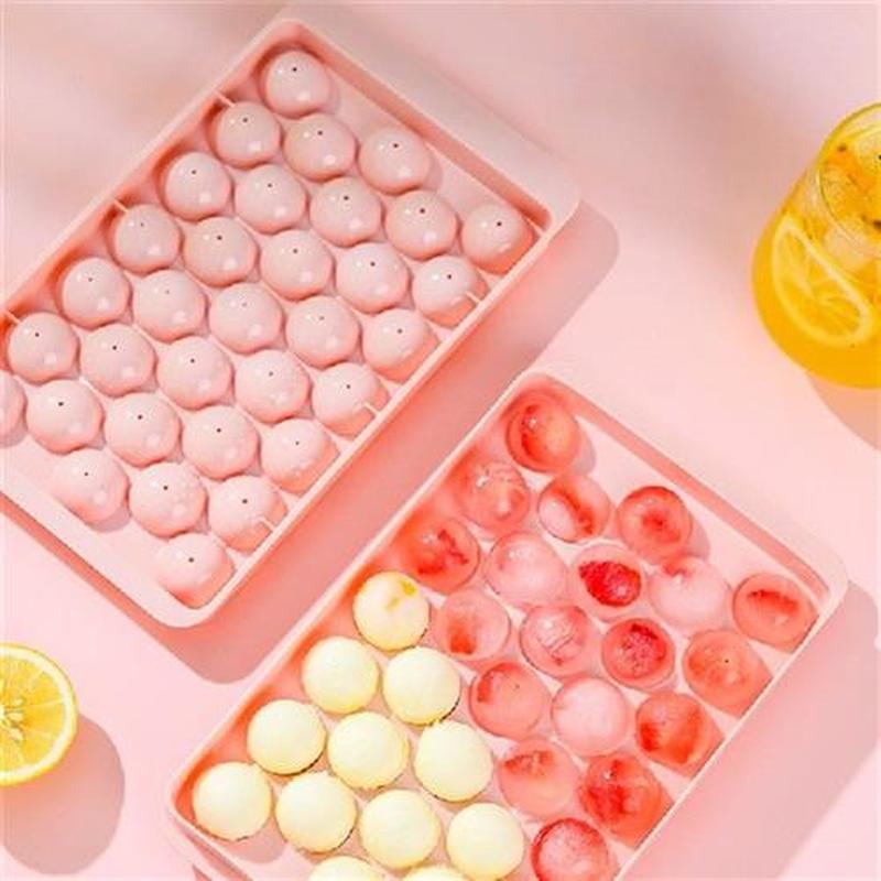 Cavity Plastic Ice Cube Maker Molds with Lid Homemade DIY