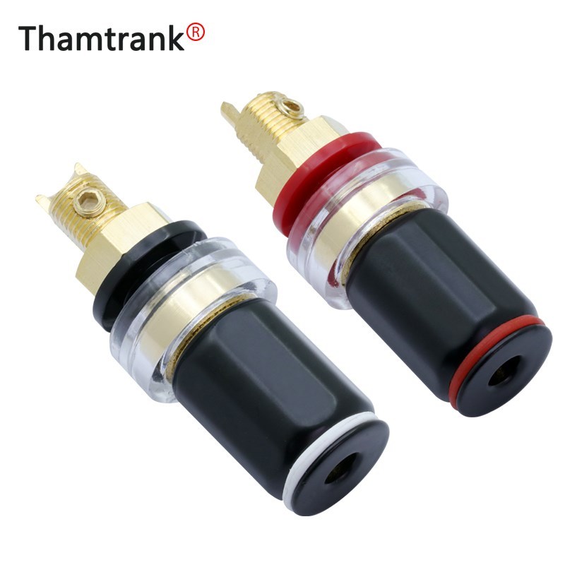 10pcs Pure Copper Gold plated Binding Post Terminals for HI