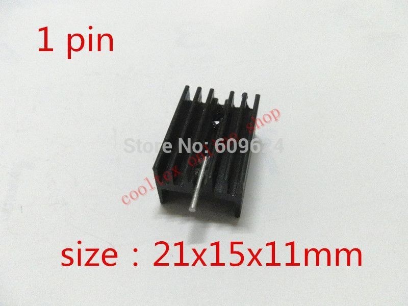 100pcs/lot  21x15x11mm IC Heatsink, Triode  heatsink , radia