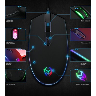 Computer Gaming Mouse Wired Mouse Desktop Pc Mouse Office Ho
