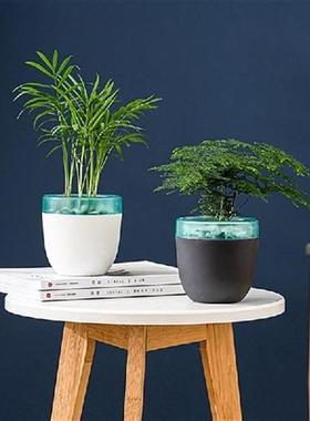 Self Watering Flower Pot Breathable Rounded Edging Nursery