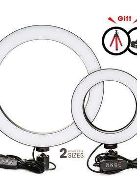 LED Ring Lamp Selfie Live Streaming Video Vlogging Cellphone