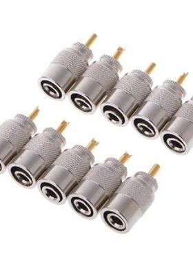 10 Pcs UHF PL-259 Male Solder RF Connector Plugs For RG8X