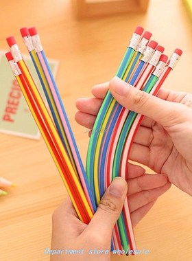3pcs Colorful Magic Bendy Flexible Soft Pencil With Eraser G