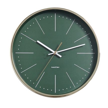 Luxury Simple Nordic Glass Wall Clock Creative Silent Round