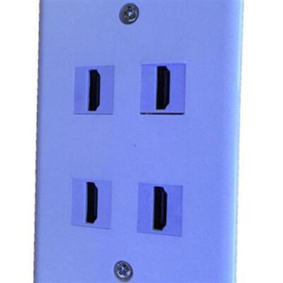 4Gold Plated HDMI Pigtails Wall Plate Face Cover for Home Th