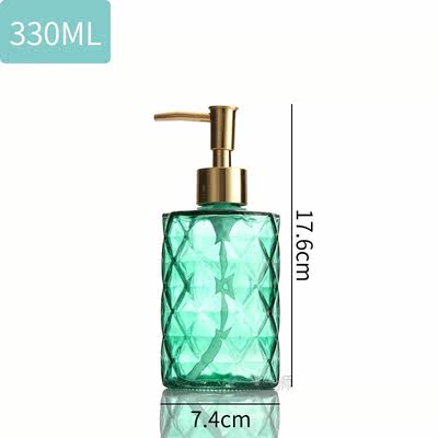 Kitchen Liquid Soap Dispenser Glass Shampoo Container Bottle