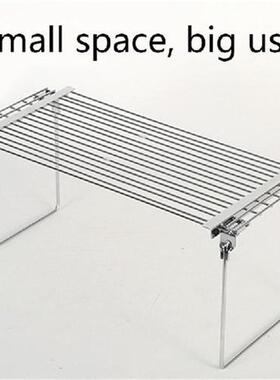 T84E 2 in 1 Kitchen Expandable Counter Shelf Stackable