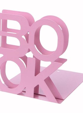 1Pair Bookend School Metal Stand Metal Bookends Bezel Statio