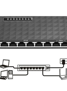 8 Port 10/100 Mbps Gigabit LAN Ethernet Network Switch HUB D