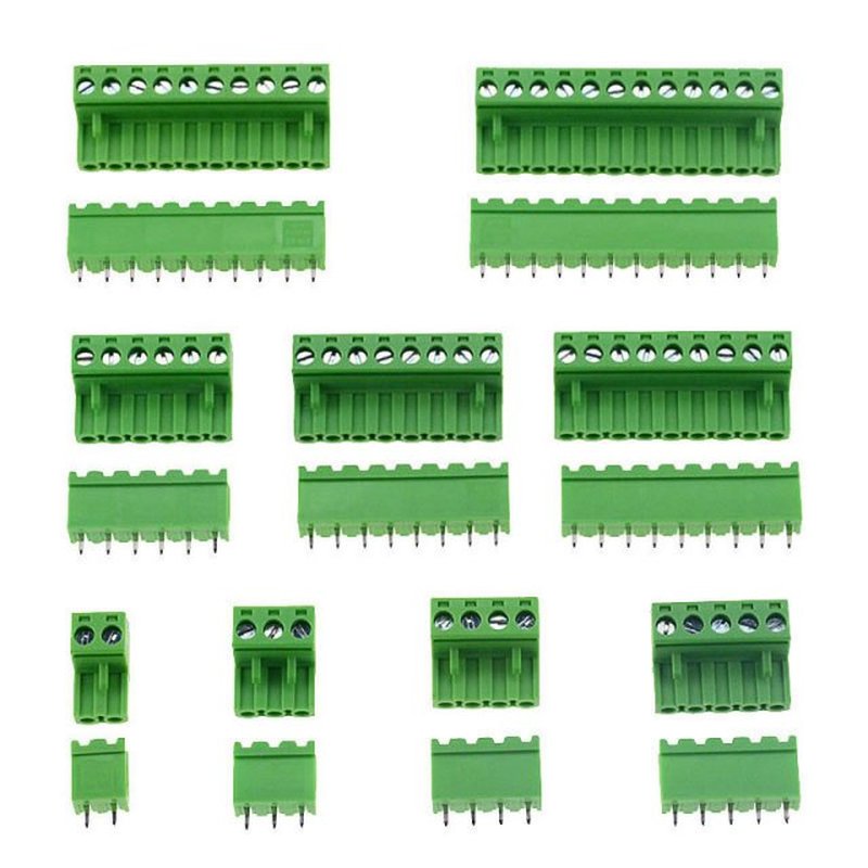 10sets HT5.08 Straight 2 3 4 5 6 7 8 9 10 12 pins Terminal p