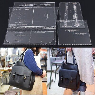 Handmade leather design DIY leather bag design template
