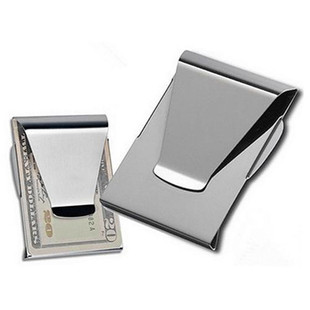 SANWOOD Stainless Steel ID Card Folder Double Sided Wallet H
