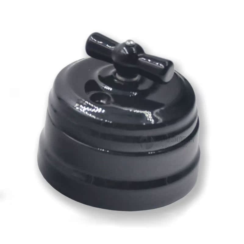 6pcs High Quality European Retro Ceramic Rotary Switch Wall