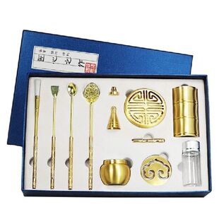 Incense Mold Tool Kit Set Copper Incense Burner Spoon Press