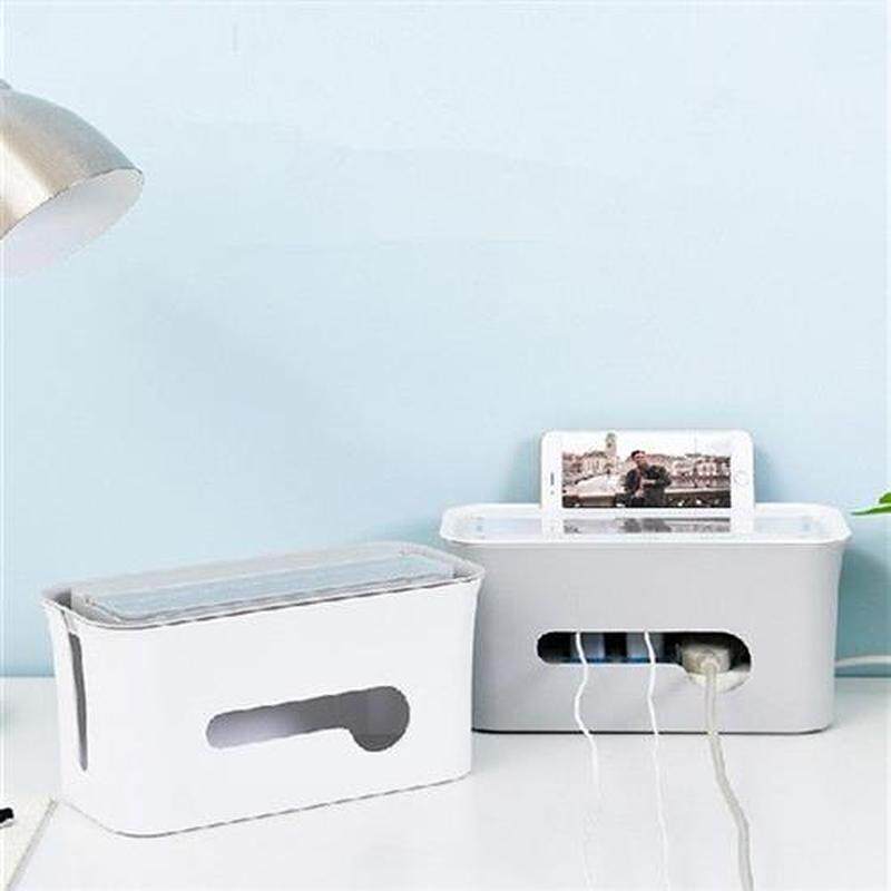 1PC Multi-function Plug Storage Box Desktop Power Cord