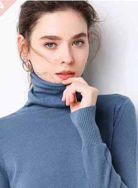 Turtleneck Women Sweater Warm Winter Solid Korean Stch Slim
