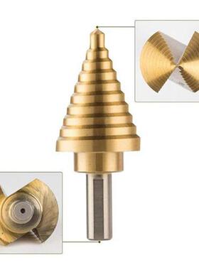 5PCS Step Drill Bit Set Titanium Spiral Grooved Multiple Hol