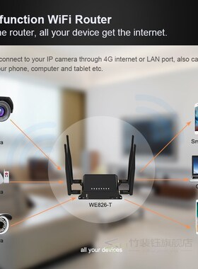 WE826-T2 3G 4G LTE Modem 300Mbps  wireless router With SIM C