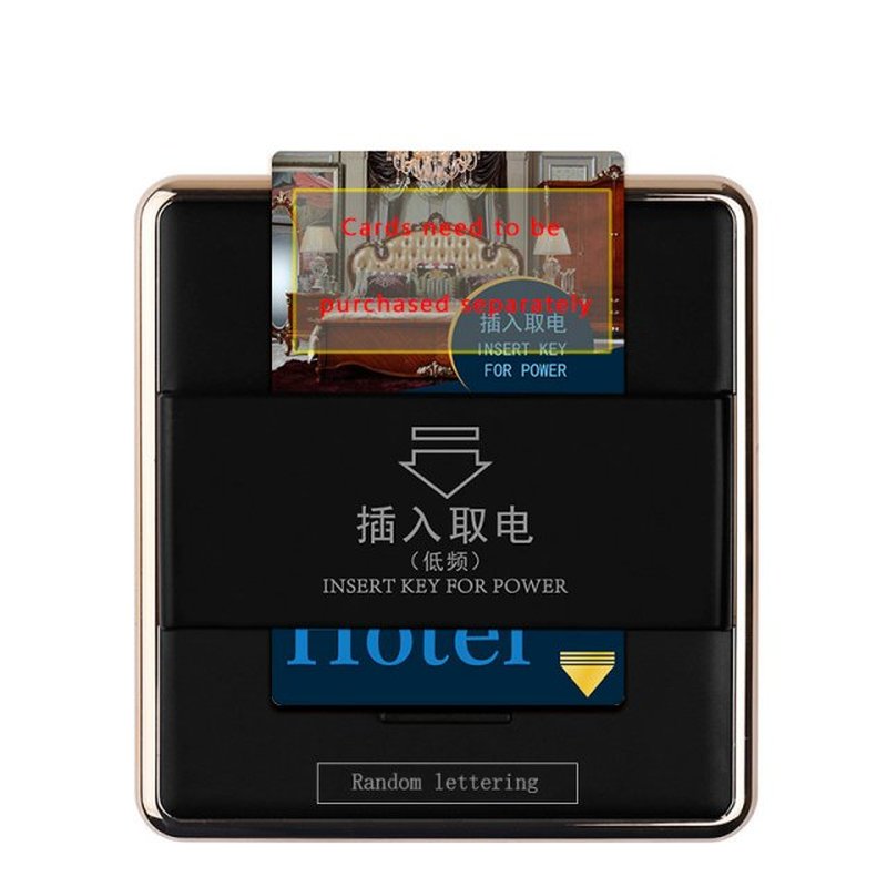 86X86mm high-end hotel smart card power switch 220V / 40A in