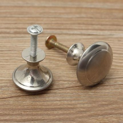 2PCS Zinc Satin Nickel Cabinet Pull 24mm/28mm Wardrobe Drawe