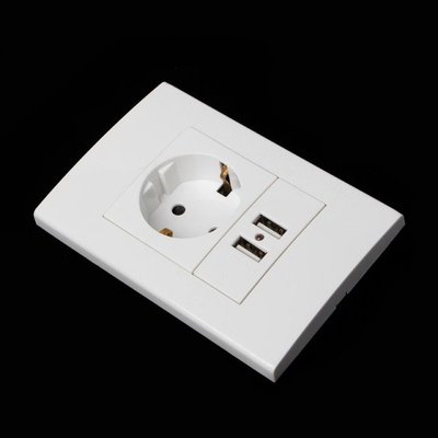 Wall Power Plug Socket 16A EU Standard Electrical Outlet 100