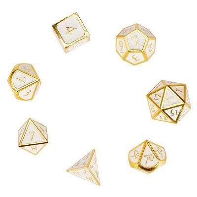 DND Dice Set Metal Dice Set Metal Polyhedral Dice Set