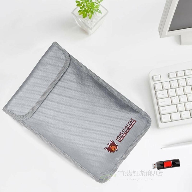 Document Case Cash Box Security Waterproof Fireproof Bag New