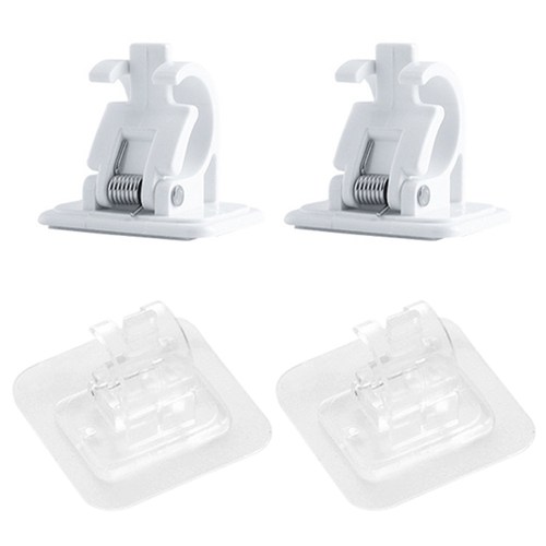 2 Pcs Curtain Rod Holder Towel Rod Drapery Hook Holders