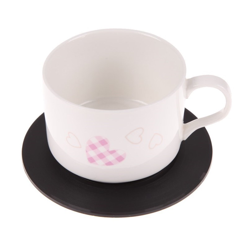 6PCS Coasters Table Placemats Creative Vinyl Mug Coaster CD