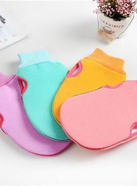 1pc Bathing Glove Shower Towel Mitten Strong Scrub Wash