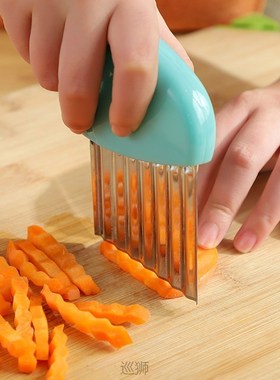 Potato chopper stainless steel Slitter kitchen household veg