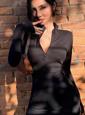 Macheda Autumn Winter Stretch Slim Soft Ribbed Knitted Turtl