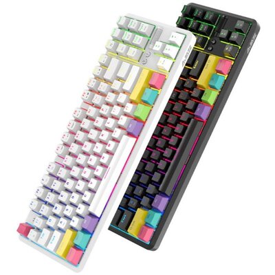 87 Keys Bluetooth Wired/Wireless Mechanical Keyboard for Aja