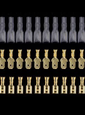 900/600/300PCS 2.8/4.8/6.3mm Female Male Spade Wire Butt Con