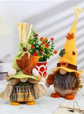 Thanksgiving Gnomes Plush Elfs Dwarfss Doll Figurine With