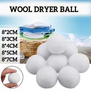 Sheep 8-Pack 2/3/4/5/7cm Premium Wool Dryer Balls Reusable N