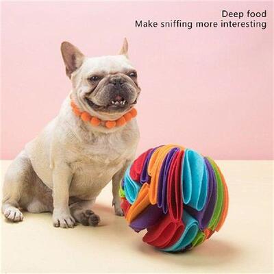 Dog Sniffing Ball Puzzle Toys Increase IQ Slow Dispensing