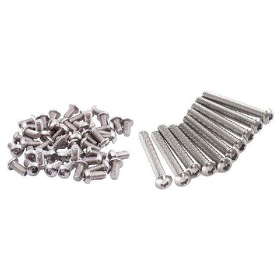50Pcs M6X12Mm Stainless Steel Hex Socket Button Head Screws