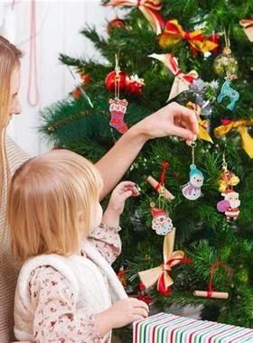 5PCS Christmas Key Chains Diamond Painting Christmas Keychai